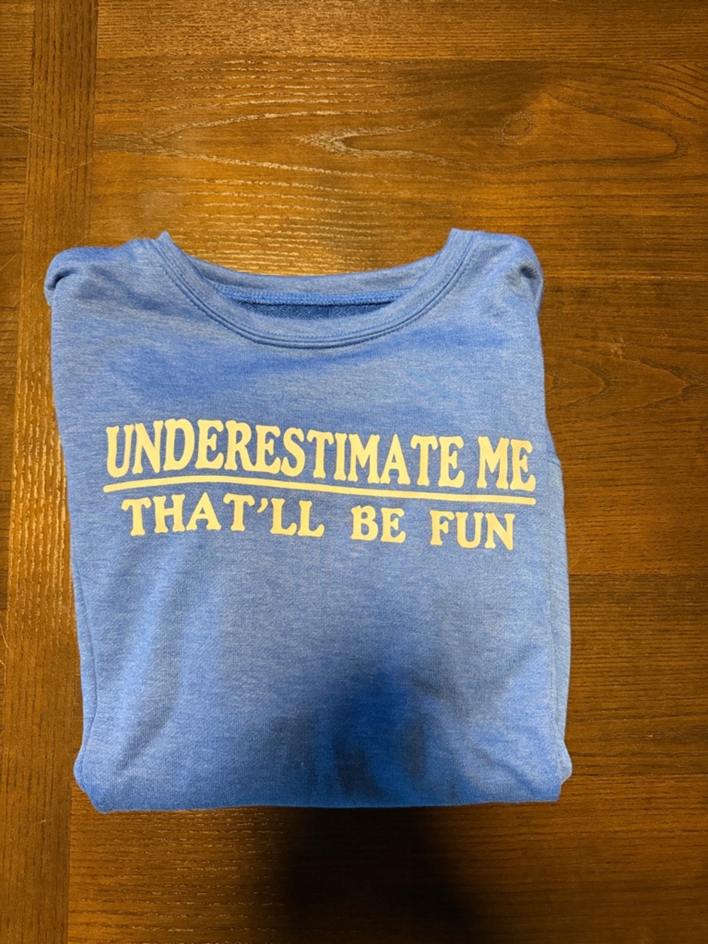 Cat & Jack Light Blue Sweatshirt with Yellow Graphic